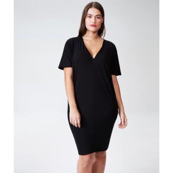 NWT Universal Standard Women's Plus Teresa Liquid Jersey V-Neck Dress Size 4X - Picture 1 of 15